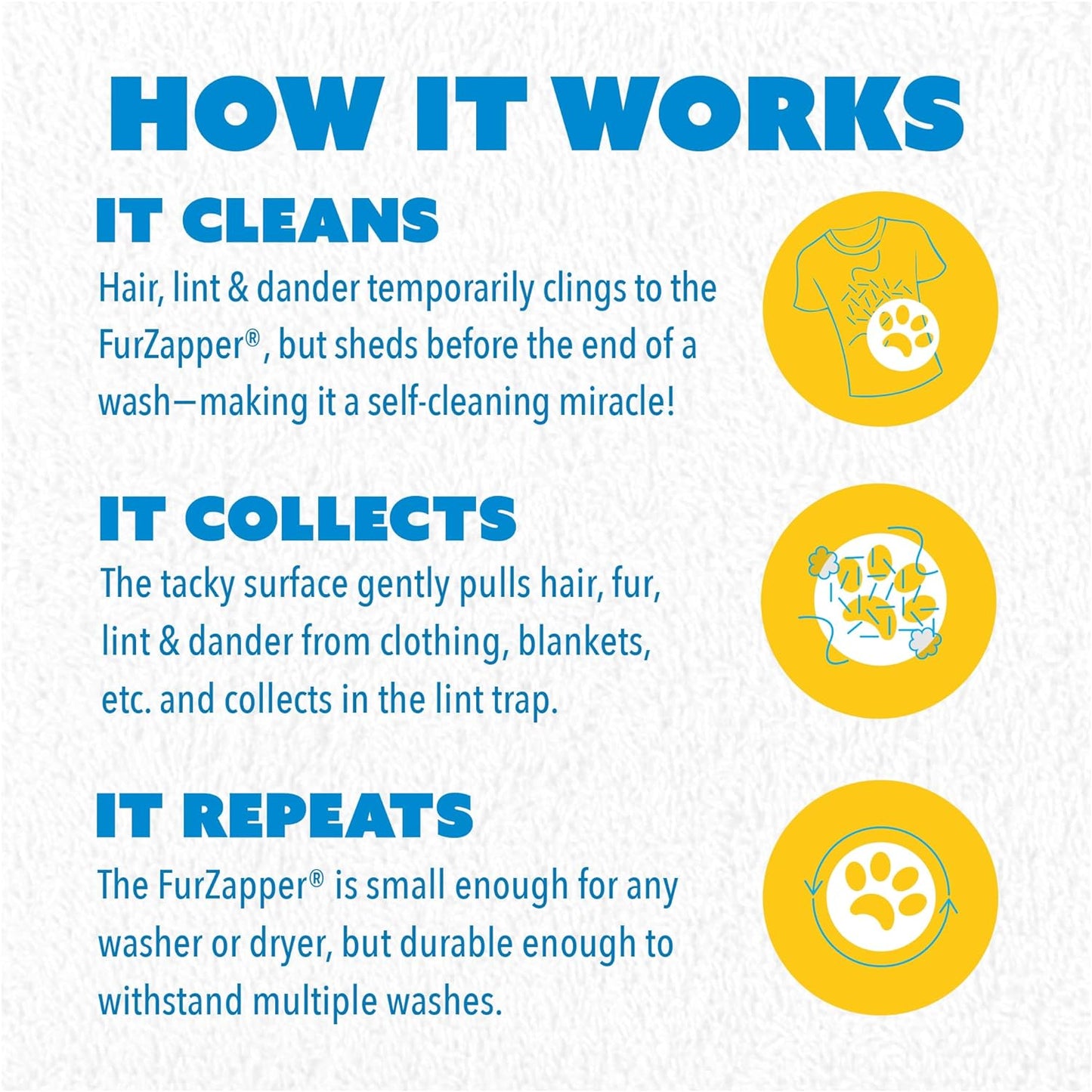 Pet Hair Remover for Laundry, 2 Pack - Reusable