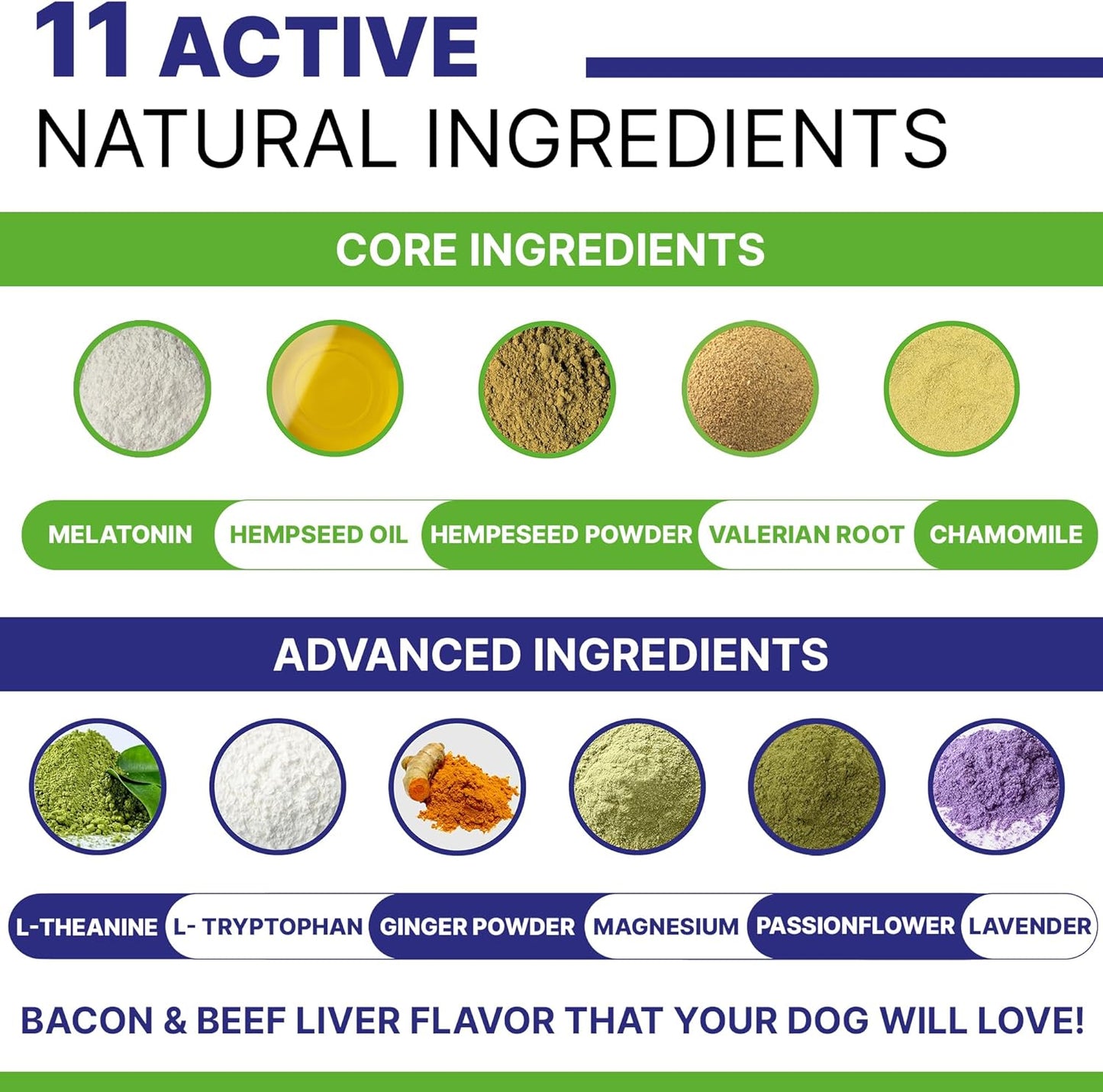 NovaPets Advanced Dog Calming Chews - Anxiety Relief Treats w/Melatonin + Valerian Root