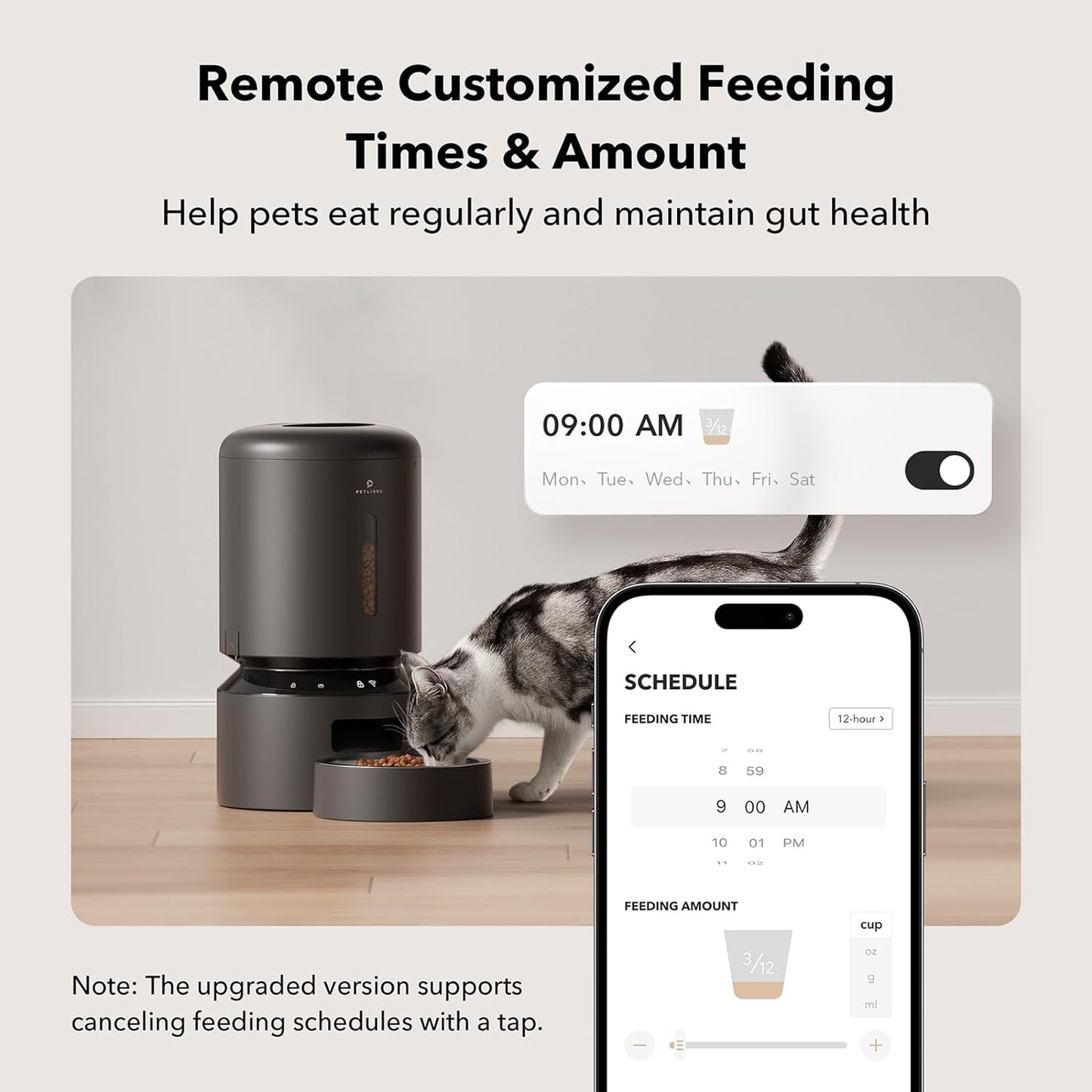 NOVAPETS Automatic Pet Feeder with Alexa, 5G WiFi