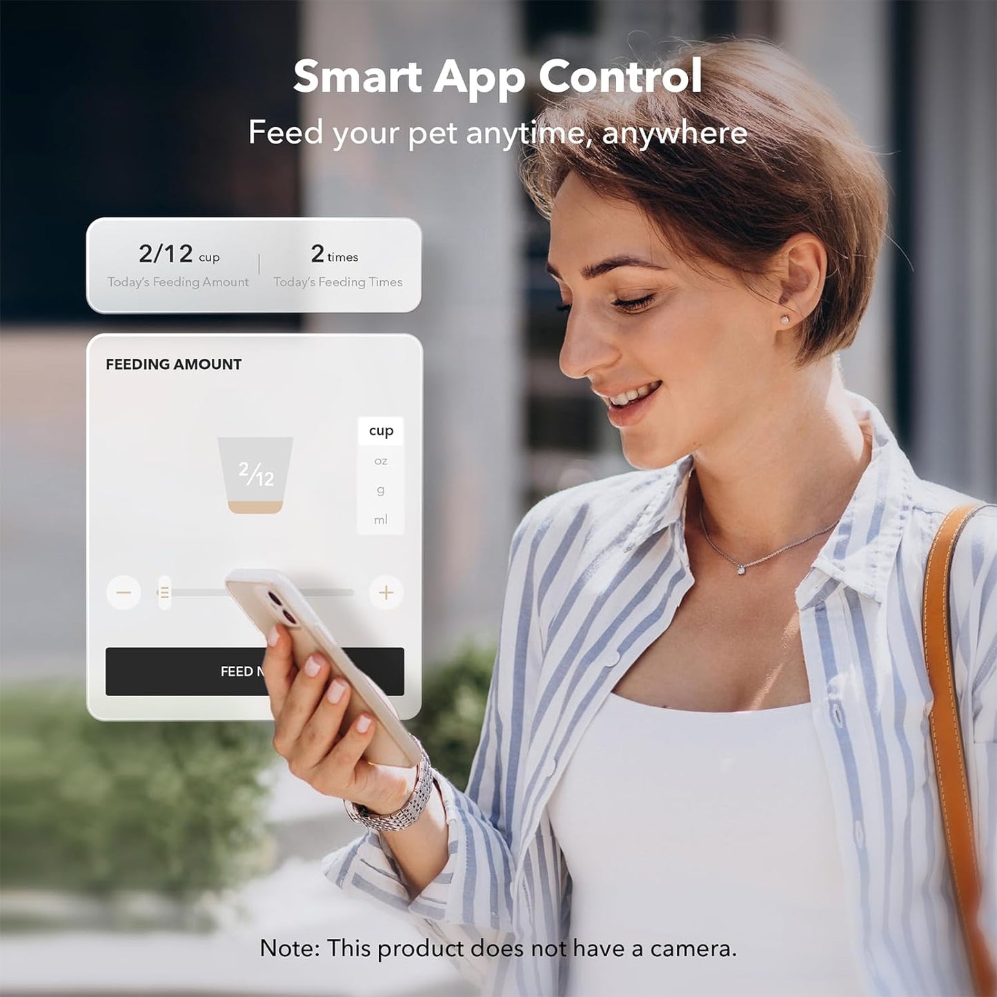 NOVAPETS Automatic Pet Feeder with Alexa, 5G WiFi