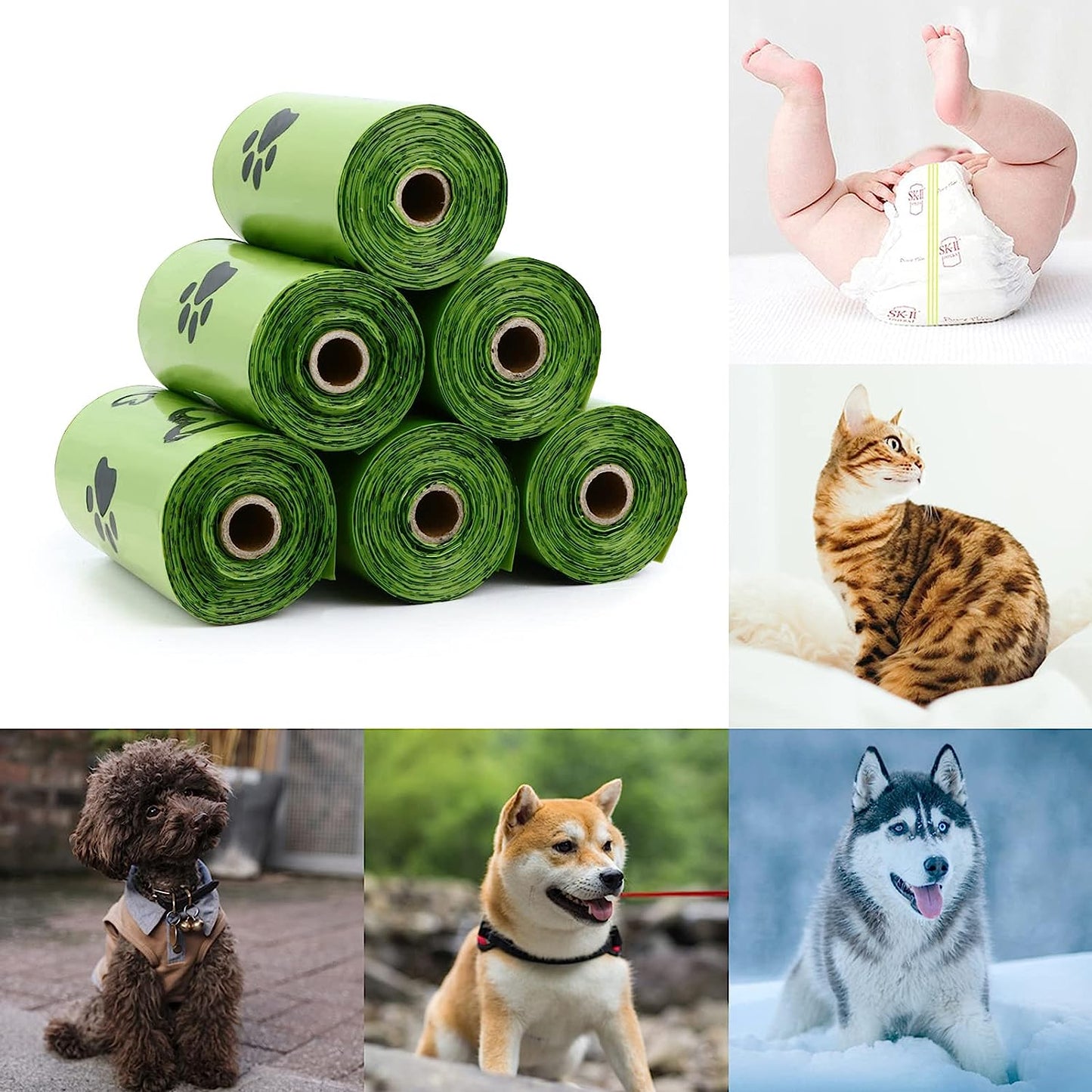 NOVAPETS Biodegradable Dog Poop Bags