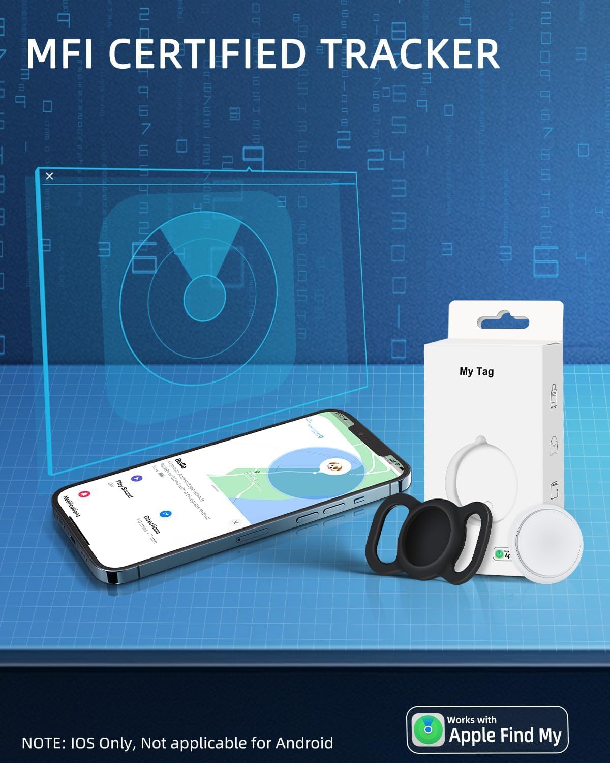 GPS Tracker Pet Tracking Smart Activity Tracker (iOS Only)